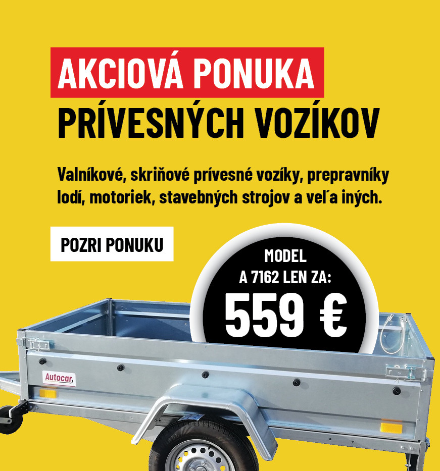 Akciová ponuka prívesných vozíkov